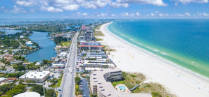 Aerial view of Gulf Shores beach